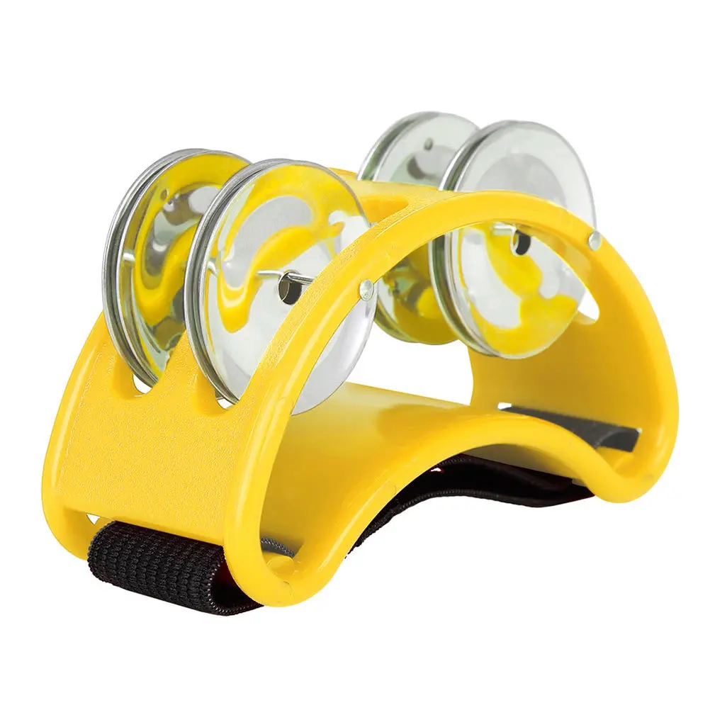

Foot Tambourines Unique Footbells Musical Instrument for Music Education Performance Accompaniment Prop Rhythm Percussion
