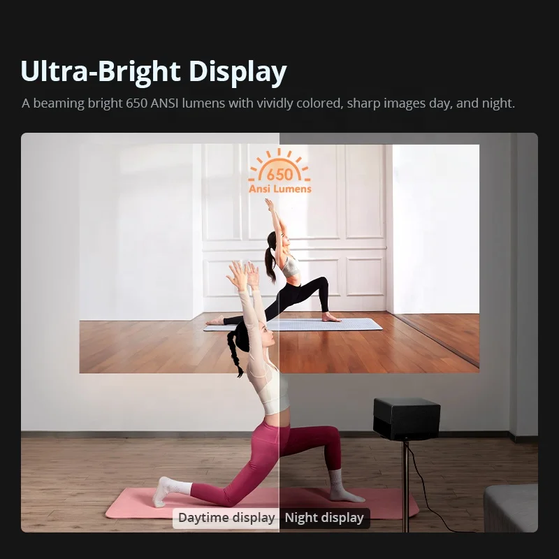 Newest L006 Smart Android WiFi Phone Beamer Full HD Home Theater Video Projector with 4K Resolution