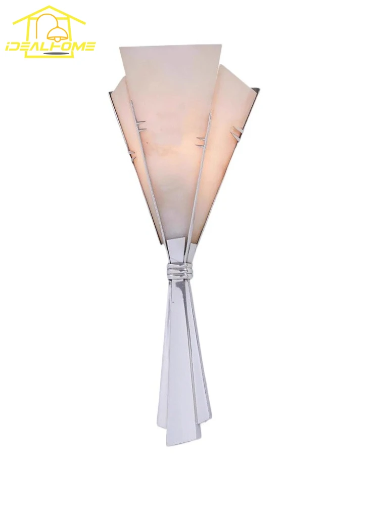 

Spanish Design Medieval Retro Bouquet Wall Lamp LED Stainless Steel Marble Wall Mounted Bedroom Living Room Background Hotel Bar