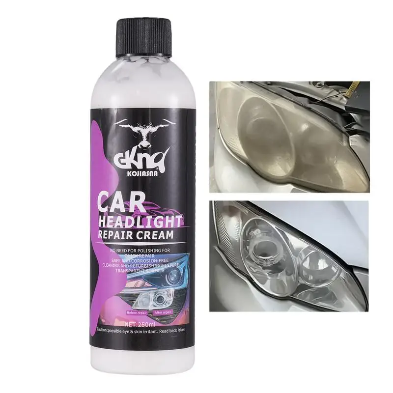 Car Headlight Restoration Polishing Repair Fluid Headlamp Repair Car Light Polisher Cleaning Paste Paint Care Refurbish Agent