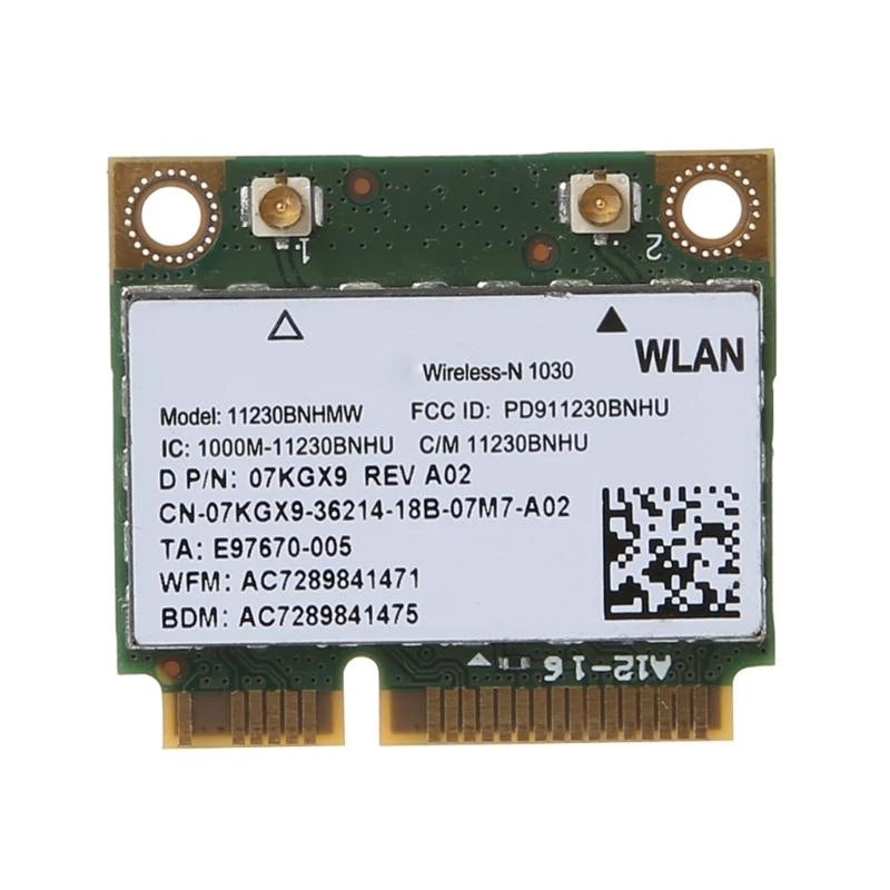 

A52B 802.11b/g/n Wi-Fi Bluetooth-совместимая беспроводная половина мини-карта PCI-E для