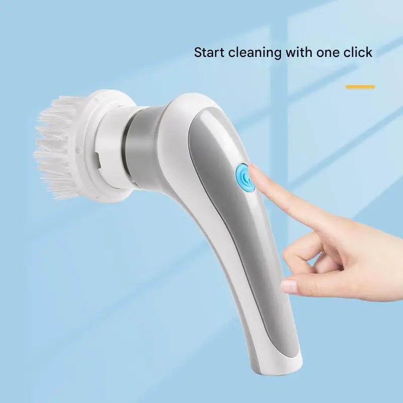 USB Electric Cleaning Brush, 3-In-1 Multi Functional Household Kitchen And Bathroom Cleaning Tool, Handheld Wireless