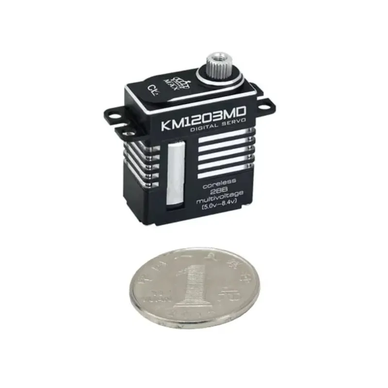KINGMAX KM1203MD 20g 9kg.cm 34g Metal Case Metal Gear Mini Digital Servo RC FPV Racing RC 450 Class Heli Tail - view 3
