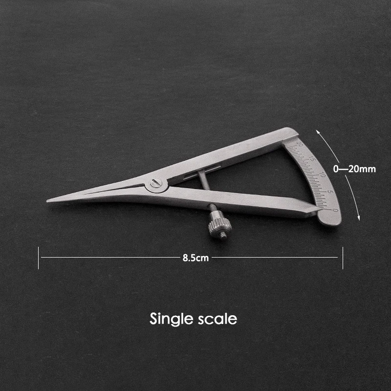 Jauge à œil en acier inoxydable, conception à Double paupière, règle de mesure, concepteur de positionnement, Instrument en plastique cosmétique, mesure I