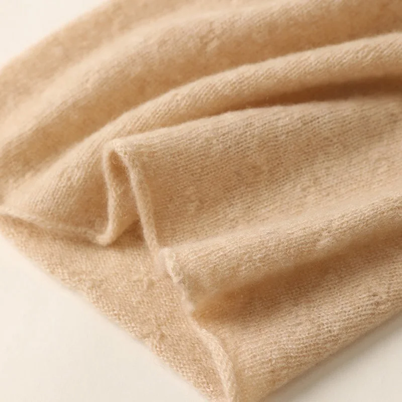 Wool Blend Knitted Ring Scarf Elegant Neckerscarf Female Soft Warm Cashmere False Collar Neck Warmer Hairband Winter image 5