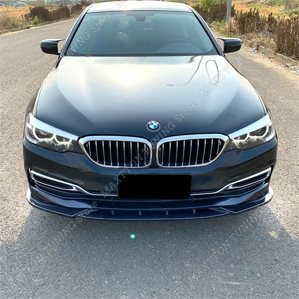 Przedni rozdzielacz V.2 do BMW serii 5 G30 G31 Pre-Lci 3 szt. Maxton Style zderzak wargi Spoiler Splitter dyfuzor 2017-2020 Tuning