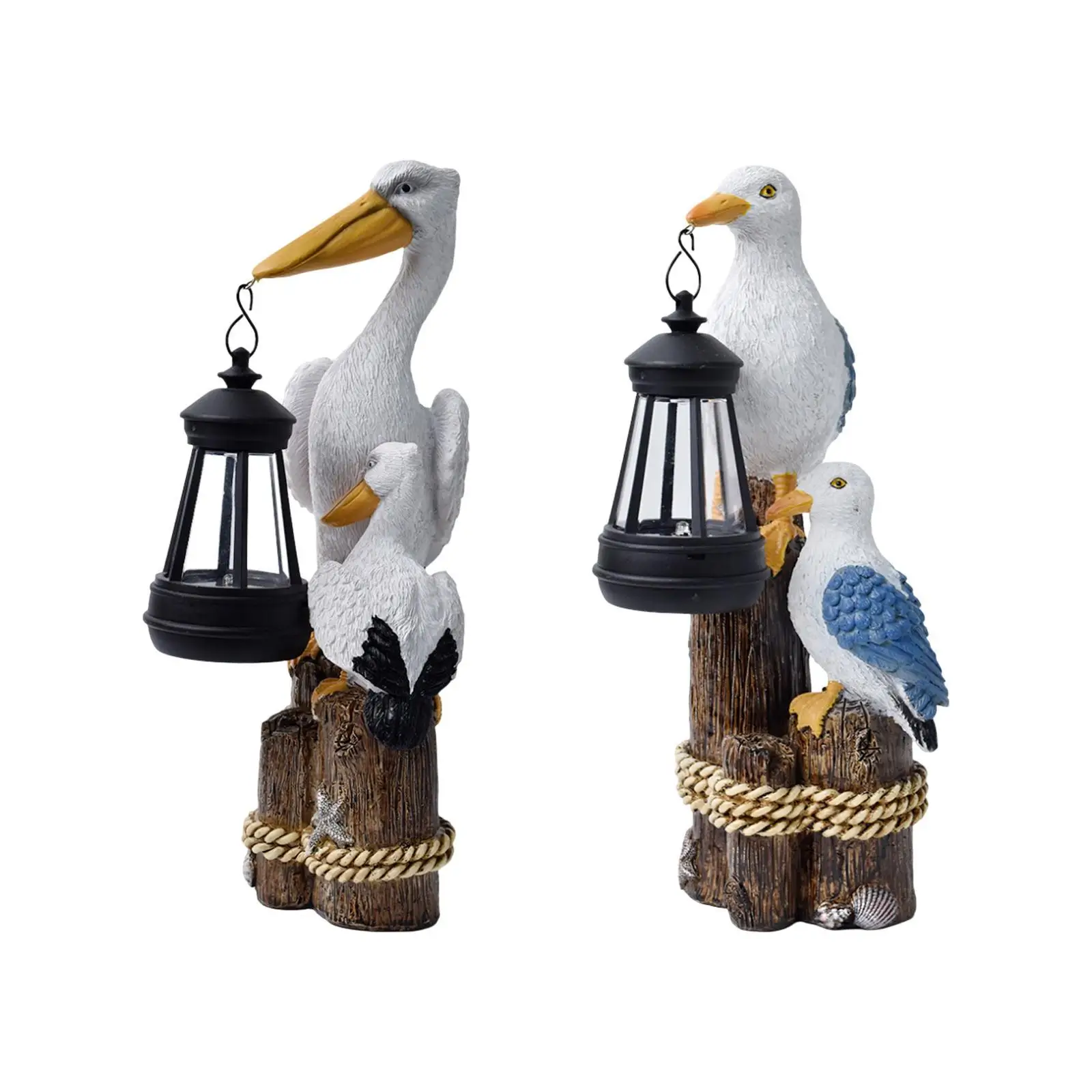 

Садовая солнечная садовая скульптура, наружное украшение, декоративный птичий пейзаж