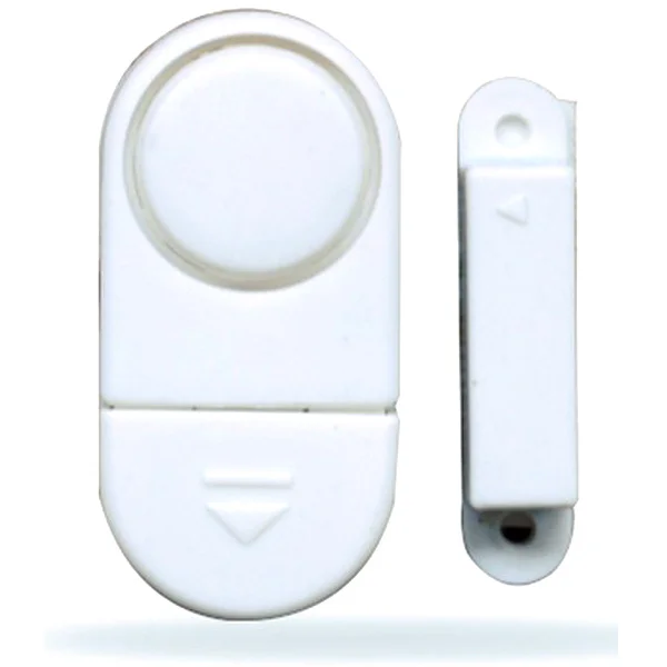 Wireless White Magnetic Sensor Door Window Entry Alarm 90db Loud Security Alarm for Home Office Protection