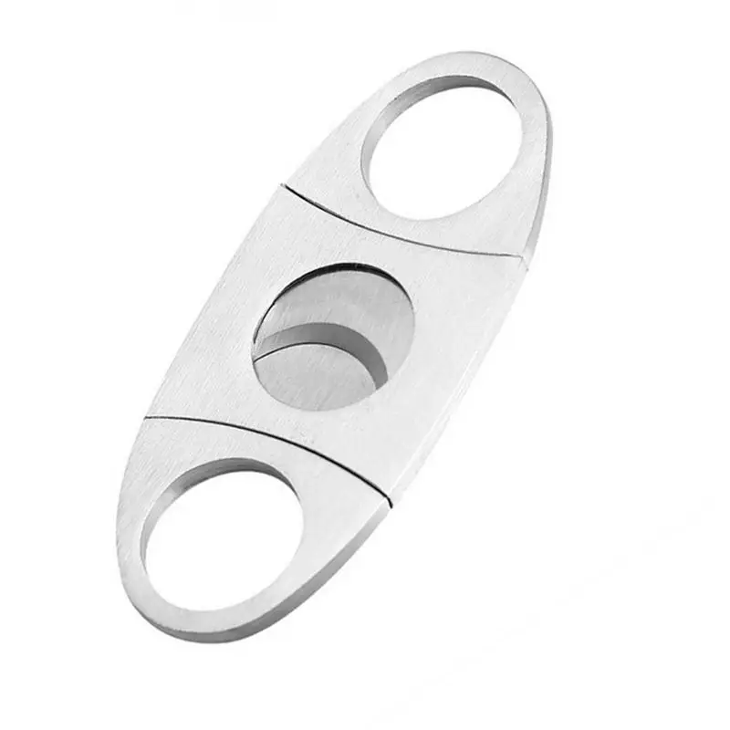 Stainless Steel Cigar Cutter Smoke Accessories Gift for Man Cigarette Case Tuxedo Guillotine Cutters Knife Luxury Set Scissors