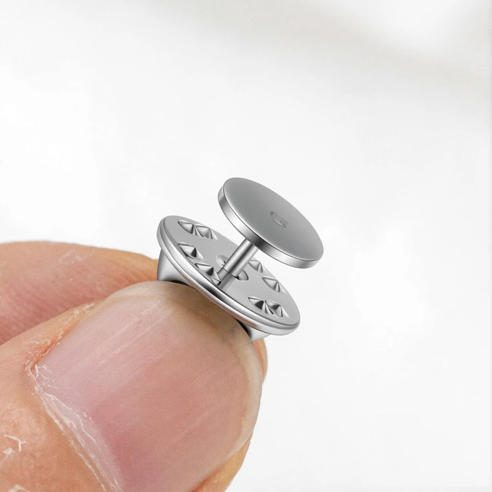 20pcs Stainless Steel Pin Backs with Locking Clutch Replacement Butterfly Clasps, Secure Pin Back for Enamel Pins Tie Tack Craft