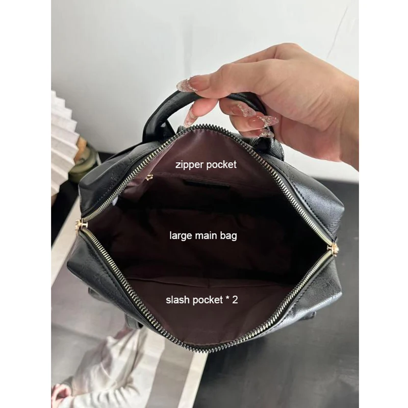 FOXER Merek Fashion Wanita Perjalanan Ransel Kapasitas Besar Tahan Air Tas Bahu Kasual Wanita Multi-Lapisan Tas Multifungsi