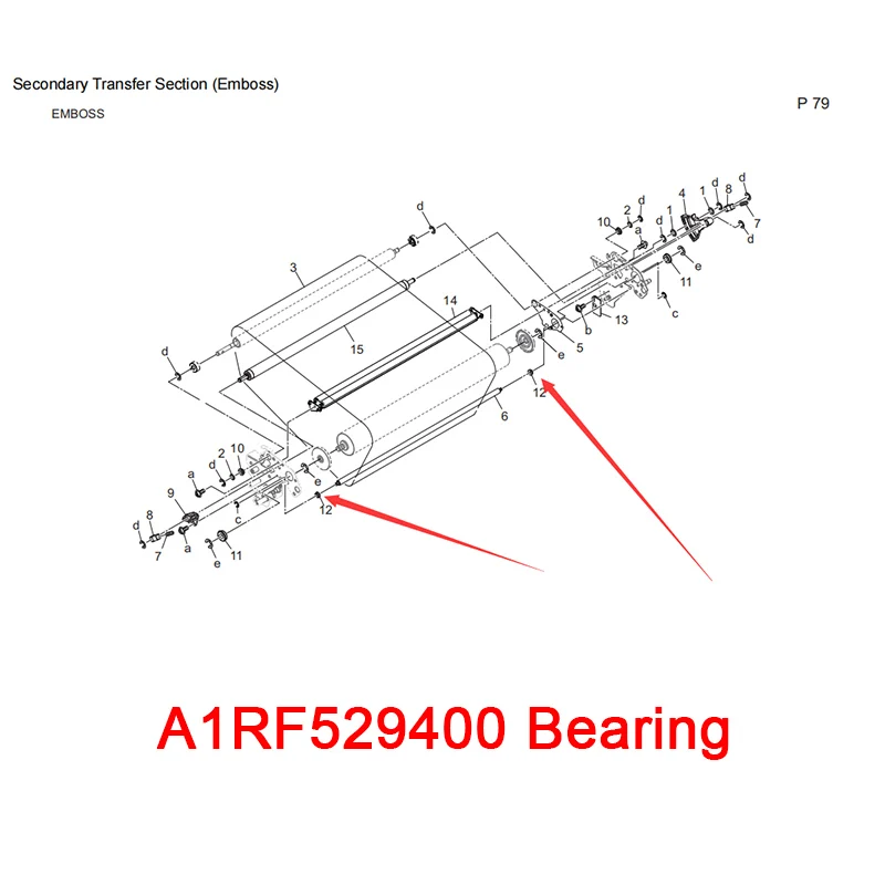 30 days !! A1RF529400 Bearing for Konica Minolta C8000 C1100 C1085 C6085 C12000 C14000