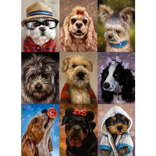 Nova Jigsaw Puzzle 1000 Piece Cute Dogs Collage Puzzle