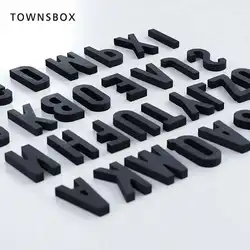 Acrylic Letters Wall Company Name Density Board Stereoscopic Advertisement Alphabet Hotel English Logo Wall Sticker Decoration