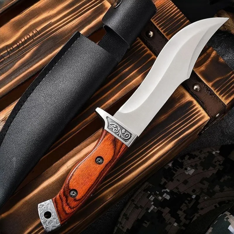 Straight knife fruit knife multi-function knife tactical knife camping knife home high hardness sharp knife