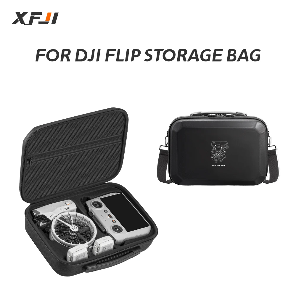 

For DJI Flip Storage Bag Portable DJI Flip Drone Protection Box Hard Shell Backpack Accessories Storage Box Travel Shoulder Bag