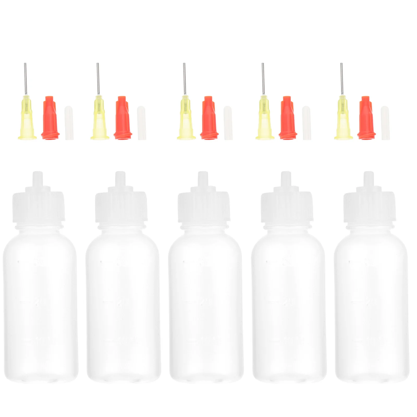 

5Sets Needle Tip Glue Applicator Bottle Precision Squeeze Bottle Liquid Dispenser Applicator for Door Locks Hinges Repair Work