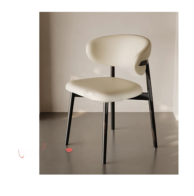 

Italian minimalist Nordic dining chairs for home use, modern and minimalist desk chairs, high-end designer backrest chairs, make