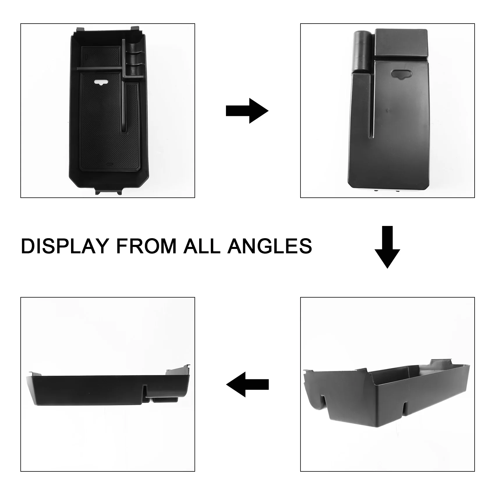 Vassoio Organizer per Console centrale per W205 classe C W253 classe GLC 2015-2020, scatola portaoggetti per bracciolo Console