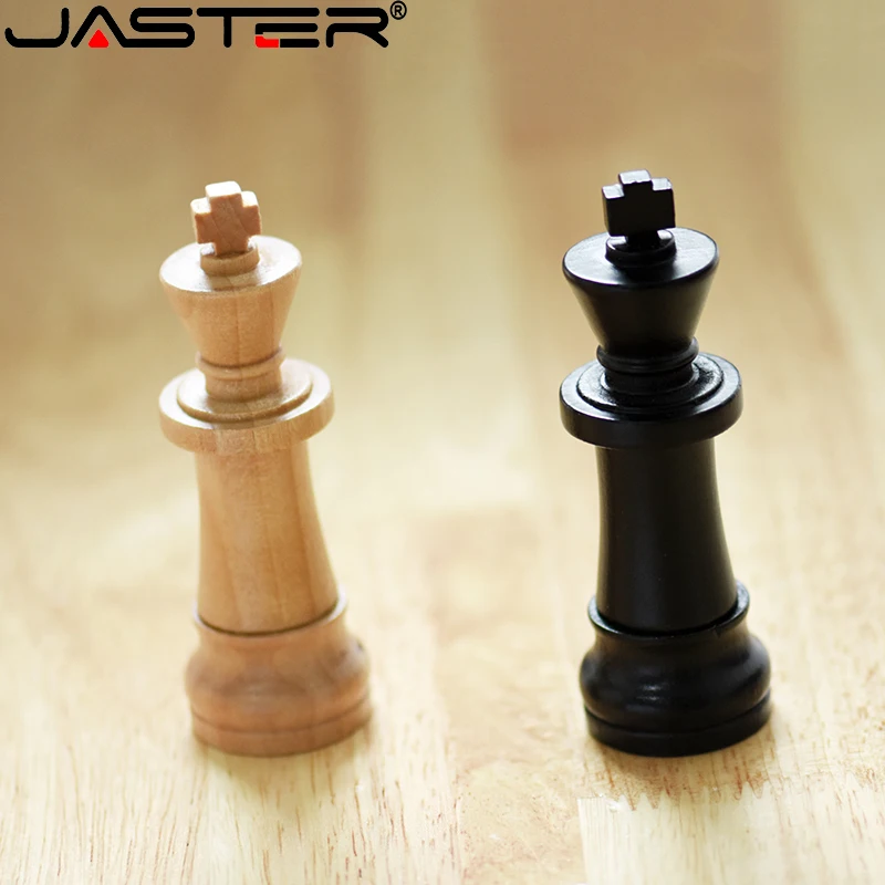 

JASTER Wooden USB 2.0 Flash Drives 64GB international chess Pen drive 32GB Memory stick Creative gift Fashion U disk For Laptop