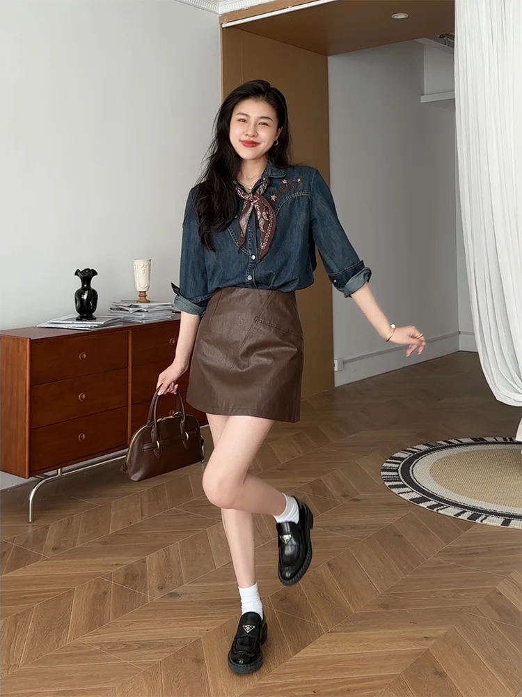 

Шелковый шарф-накидка в винтажном стиле с эффектом потертости, свободный длинный жилет с высокой талией, цвет кофе...