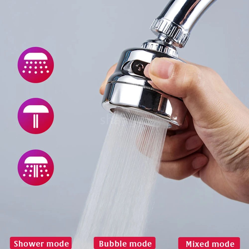 Kitchen Faucet Aerator Adjustable Swivel Tap Sprayer Filter Diffuser Water Saving Bath Shower Mixer Tip Nozzle Faucet Connector