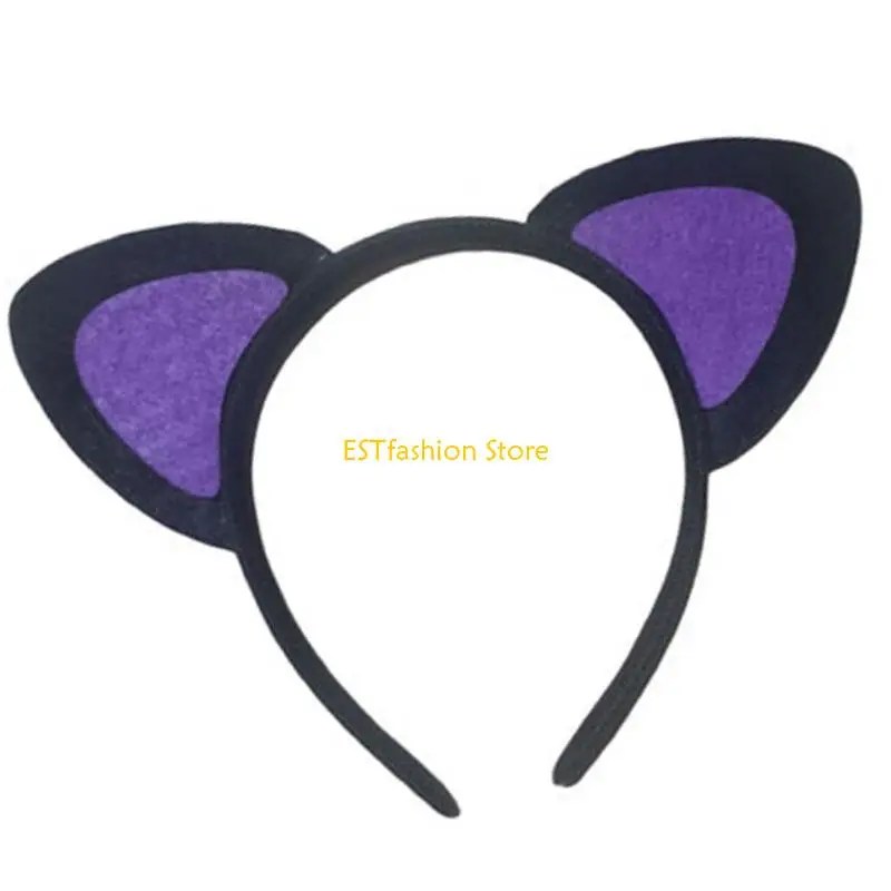 Y5GC Anime Mèo Hairhoop Cosplay Mũ Đợi Đầu Đa Năng Cho Kỳ Nghỉ Thu Thập Sự Kiện Đặc Biệt