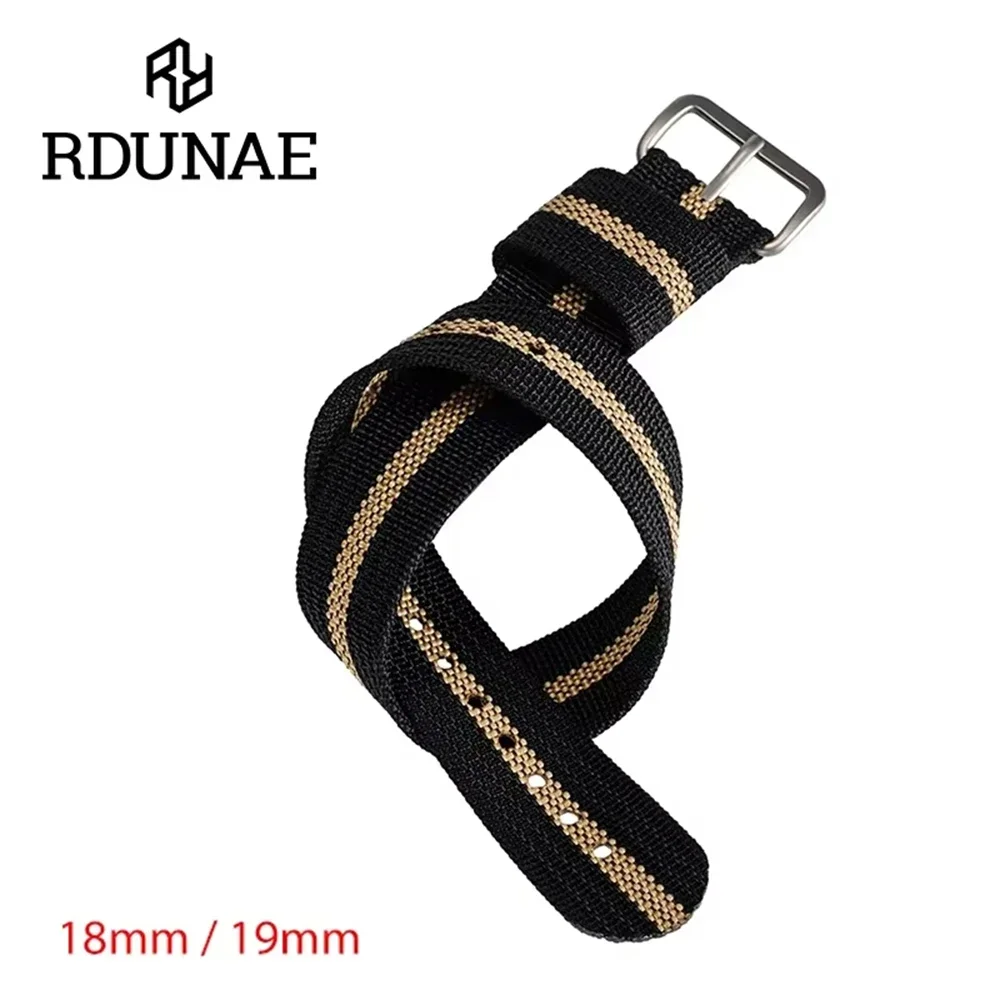 2025-rdunae-18mm-nylon-watch-strap-for-ra01-ra03-simple-retro-watchband-304l-steel-buckle-wacth-accessories-watches-for-men