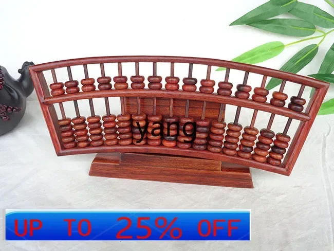 

CX old mahogany abacus paperweight crafts, bead heart abacus