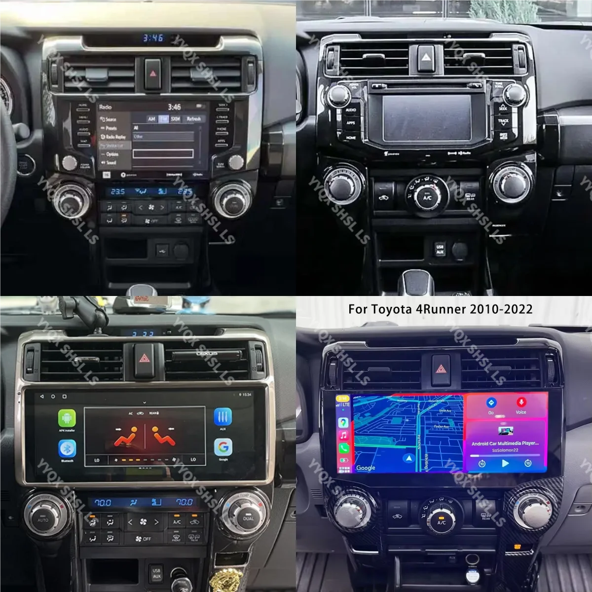 

Carplay For Toyota 4Runner 2009-2022 Auto Stereo Android Car GPS Navigation HeadUnit Multimedia Player Radio Tape Recorder
