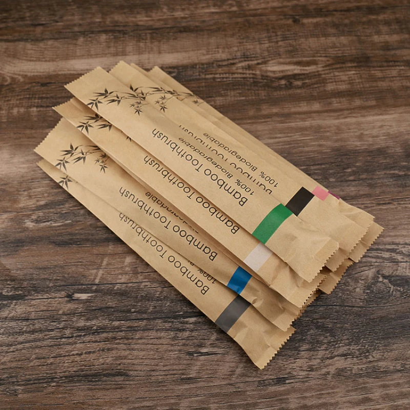 Colorful Toothbrush Natural Bamboo Tooth Brush Set Soft Bristle Charcoal Teeth Eco Bamboo Toothbrushes Oral Care