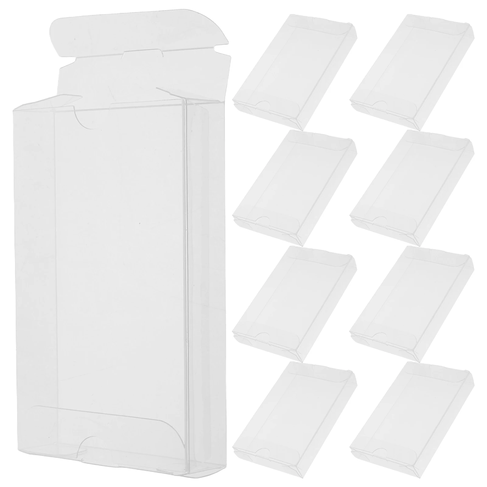 

10 Pcs Tape Storage Box Blank Cassette Holder Organizer Transparent Archival Case Audio