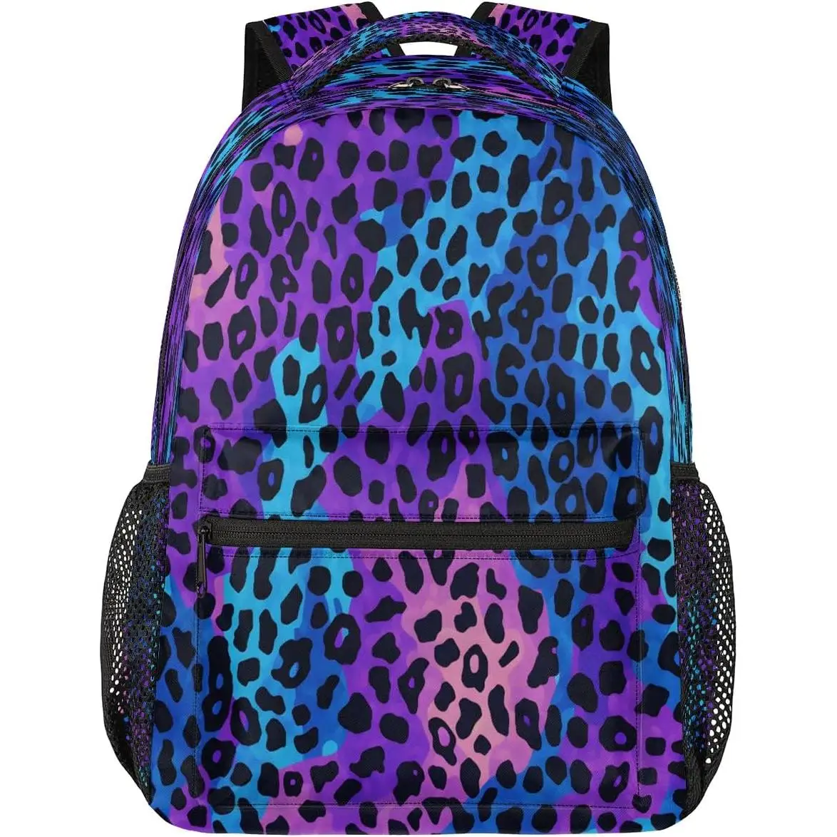 

Backpack Leopard Print Animal Colorfu Waterproof Lightweight Travel Back Pack Adjustable Casual Rucksack For Men Women Daypack