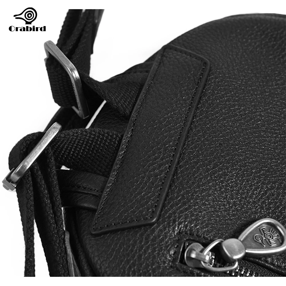 Orabird Urban Backpacks for Women Soft Genuine Leather Casual Daily Small Women\'s Bag Vintage Double Zip Daypack