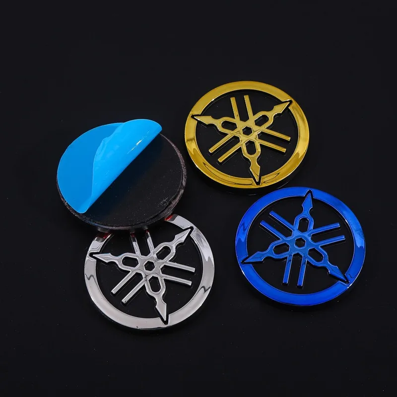 Voor Yamaha R1 R25 R3 Mt-09 Stickers 3D Embleem Logo Decal Goud Wit Zwart Rood Sticker Motorfiets Accessoires