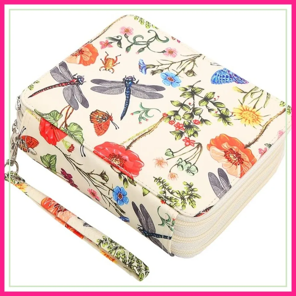 

72 Slots Colored Pencil Case Organizer with Zipper for Watercolor Pens or Markers, Portable for Artist