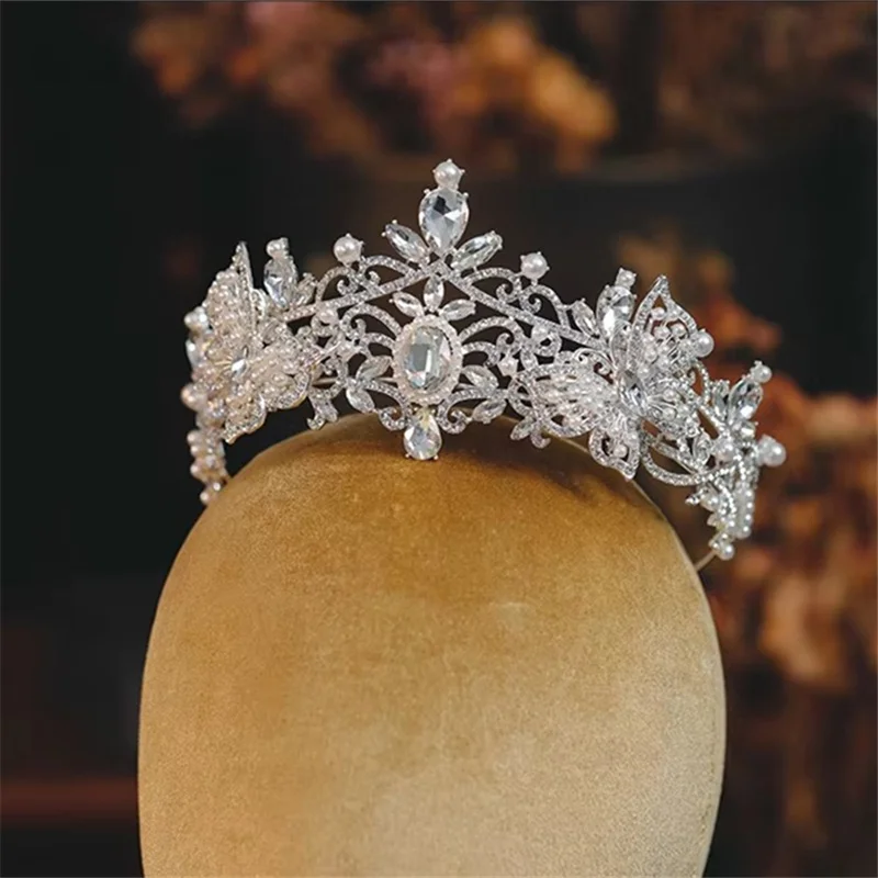 

CC диадемы и короны, женские свадебные аксессуары, свадебные прически, обручальные украшения для волос, роскошные аксессуары королевы AN043