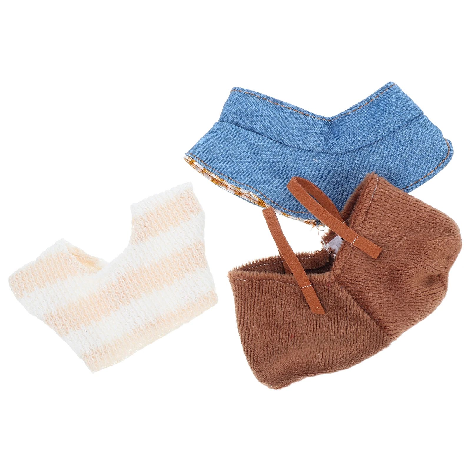 1 مجموعة 1 مجموعة الملابس الشتوية لطيف بذلة سترة قبعة ل 17 سنتيمتر هدية عيد ميلاد الفتيات الزي مجموعة اكسسوارات الملابس محشوة الحيوان