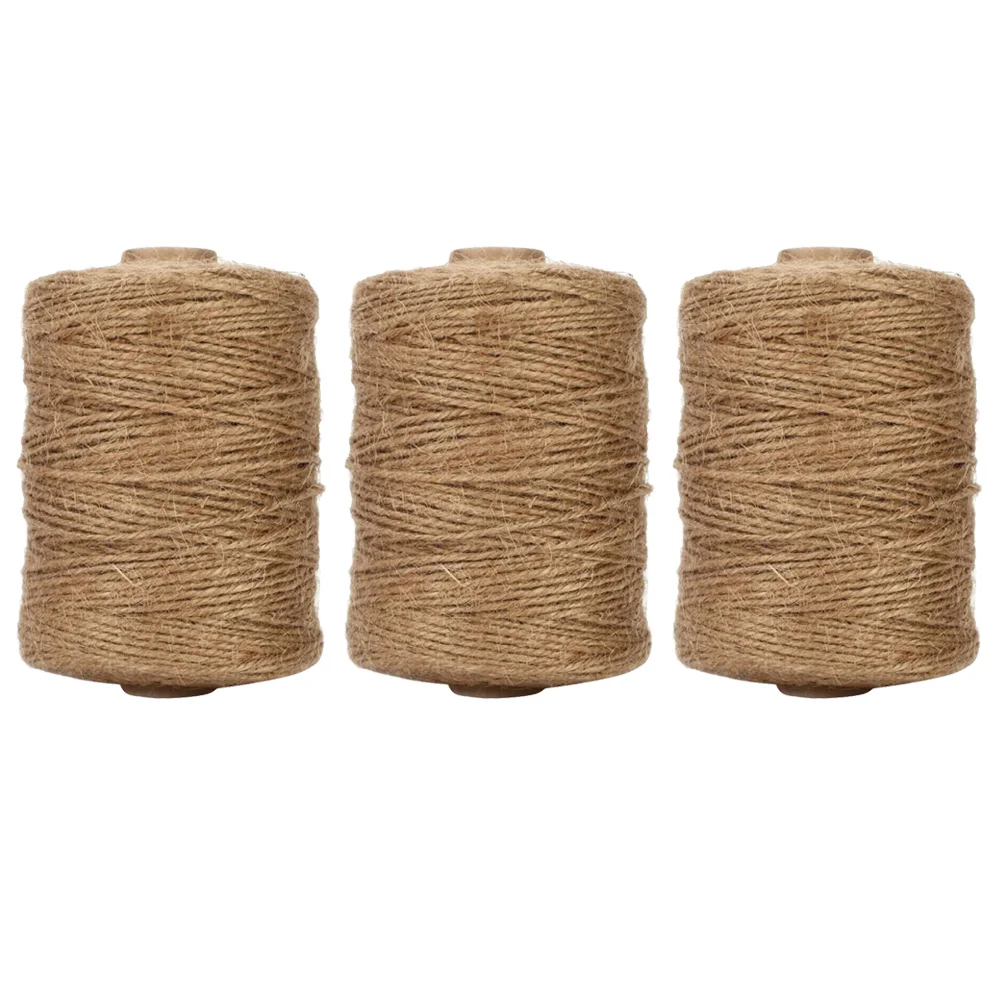 3 Rolls 2mm DIY Hand Made Rope Cord Twine Line Cords Burlap Twine Rope String handmade cord