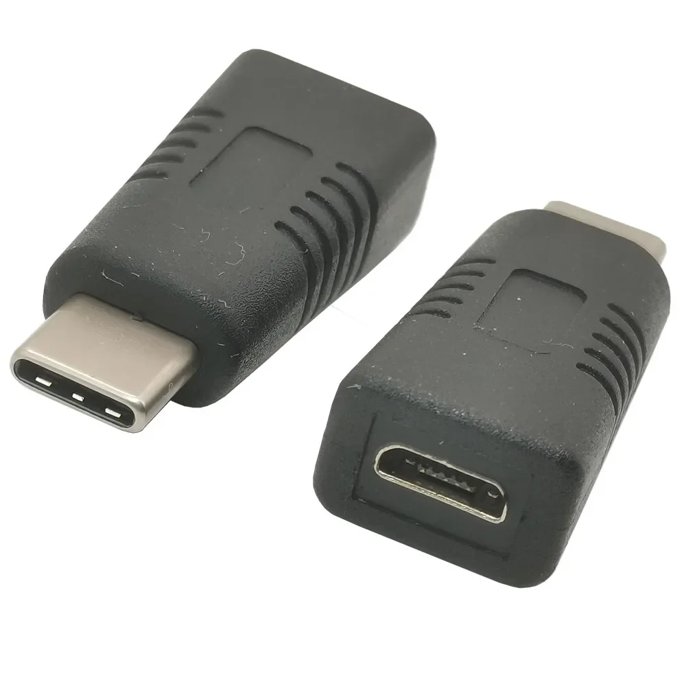 Micro USB Female to Type C Male Adapter V8 to USB-C 90 Degree Right Angled Cable Connector Data Charger Adaptor