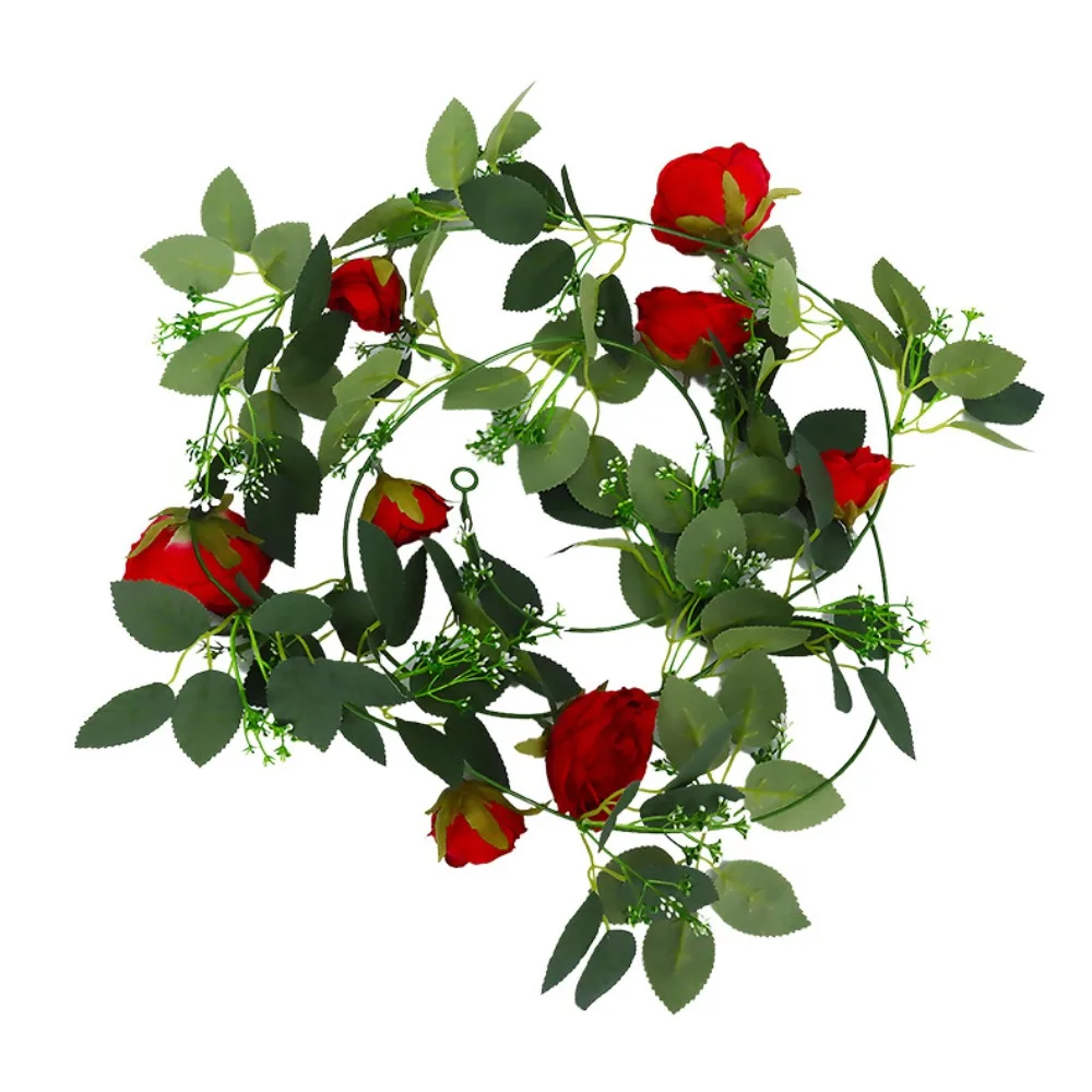 

Encrypted Simulation Rose Vines Home Pipe Decoration Vine Plastic Artificial Flowers