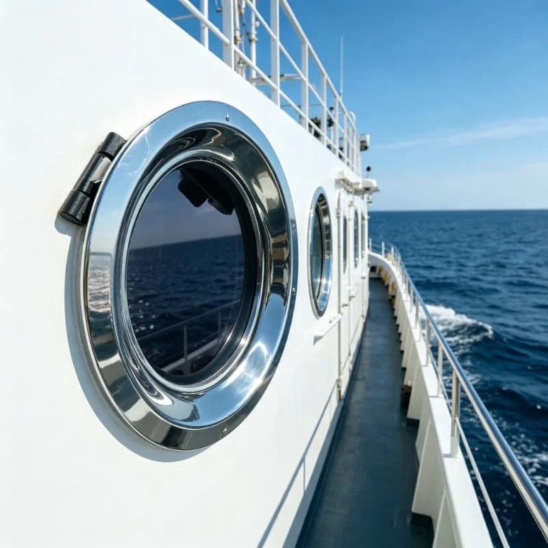 316 Stainless Steel Round Porthole Window Yacht RV Boat Hatch with Tinted Acrylic Glass Waterproof Marine Hardware Multiple Size
