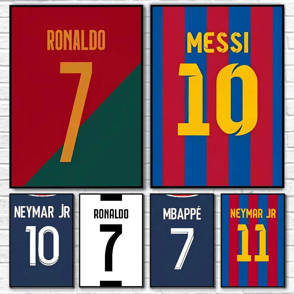 1 قطعة أسطورة كرة القدم الشهيرة المشارك ذاتية اللصق الفن مقاوم للماء ورقة ملصق مقهى بار غرفة جدار ديكور