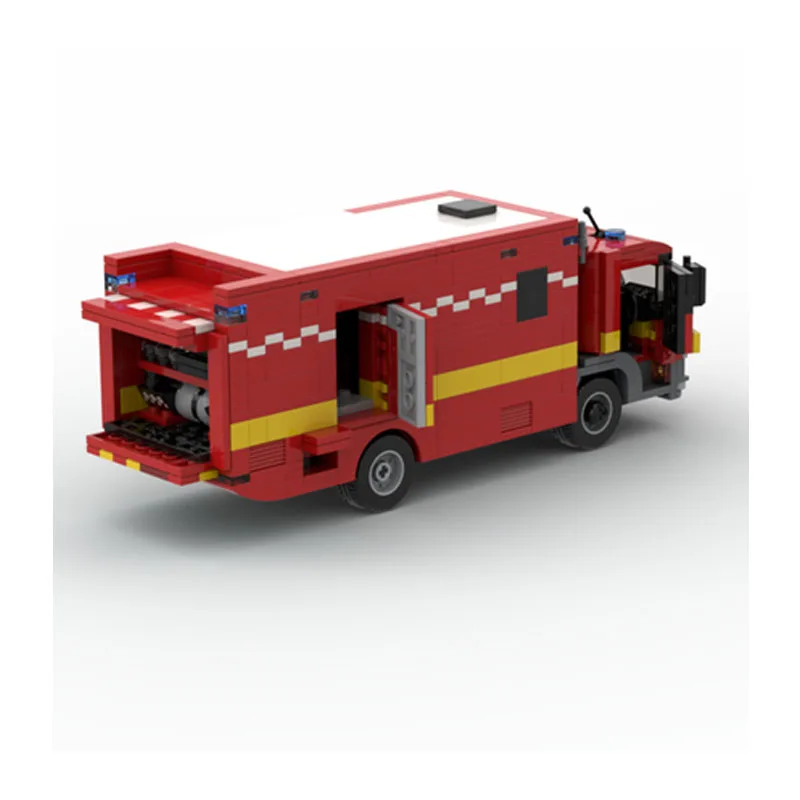 MOC Speed Champion MOC-96322 Fire Brigade LFB-Command Toy Building Block Model 994PCS Truck Model Birthday Gift Christmas Gift