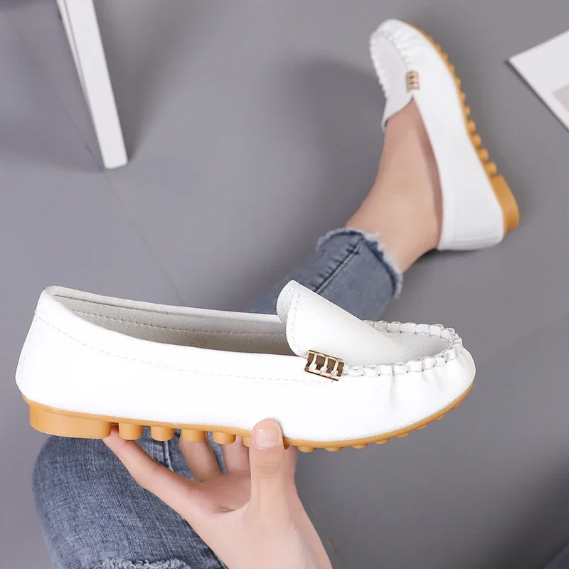 Women's Casual Shoes Spring and Autumn Flat Loafers Women's Shoes Fashion Non-slip Soft Denim Flat Shoes Zapatos De Mujer