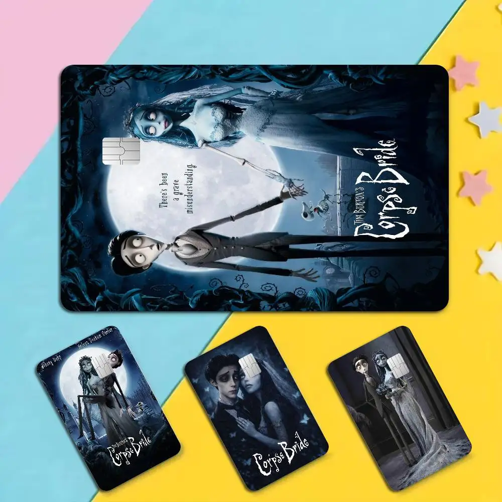 Movie C-Corpse Bride Anime Cartoon Sticker Film Skin for Credit Card Debit Bank Bus Card