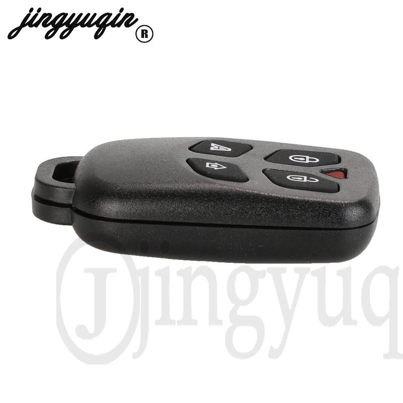 Jingyuqin 4 ปุ่ม + Panic Remote Key Shell สําหรับบราซิลสําหรับ Positron ฝาครอบกุญแจรถ Shell Alarm ยี่ห้อใหม่ไม่มีใบมีด