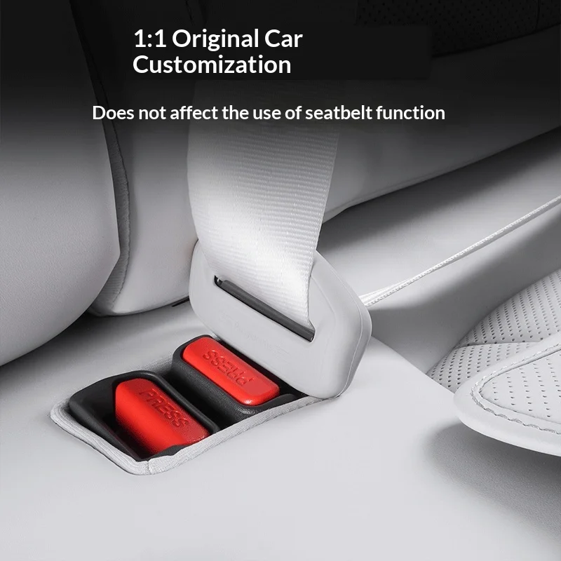 Fit For Xpeng P7 +Seat Belt Protective Cover Silicone Seat Belt Buckle Cover Modified Interior Accessories