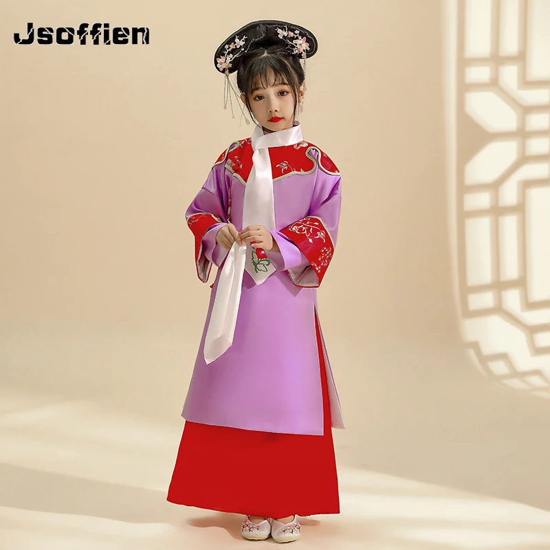 Chinese traditionele prinses kostuum meisje oude Qing-dynastie cosplay kleding oosterse nationale podiumdans outfit