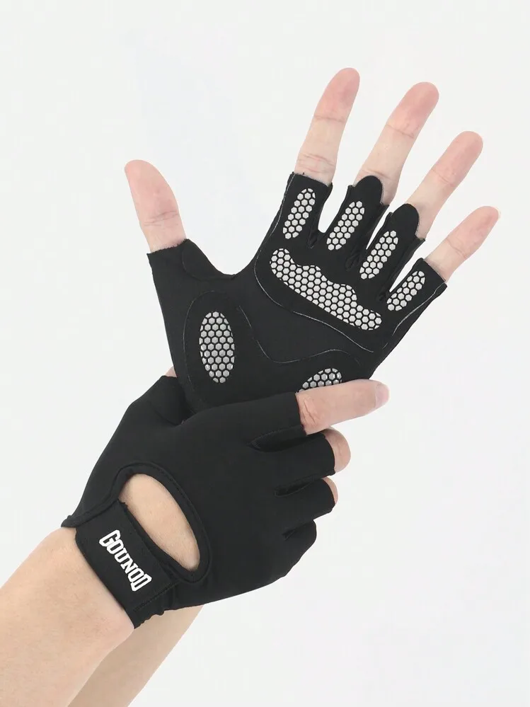 1 Pair Full Palm Weightlifting Gloves Fitness Gloves Suitable For Gym Cycling Workout Ultra Lightweight Unisex